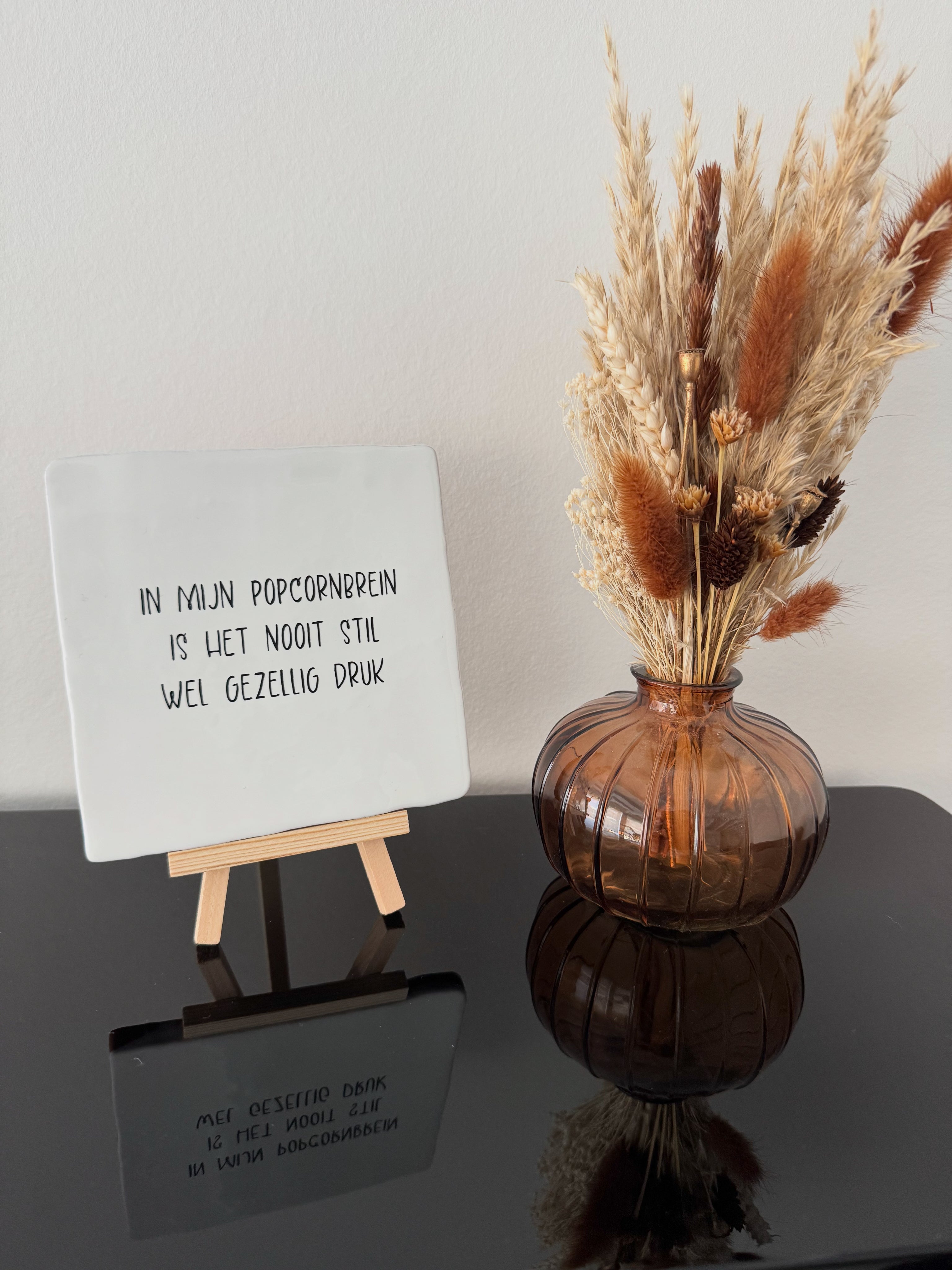 In mijn popcornbrein is het nooit stil. Wel gezellig druk