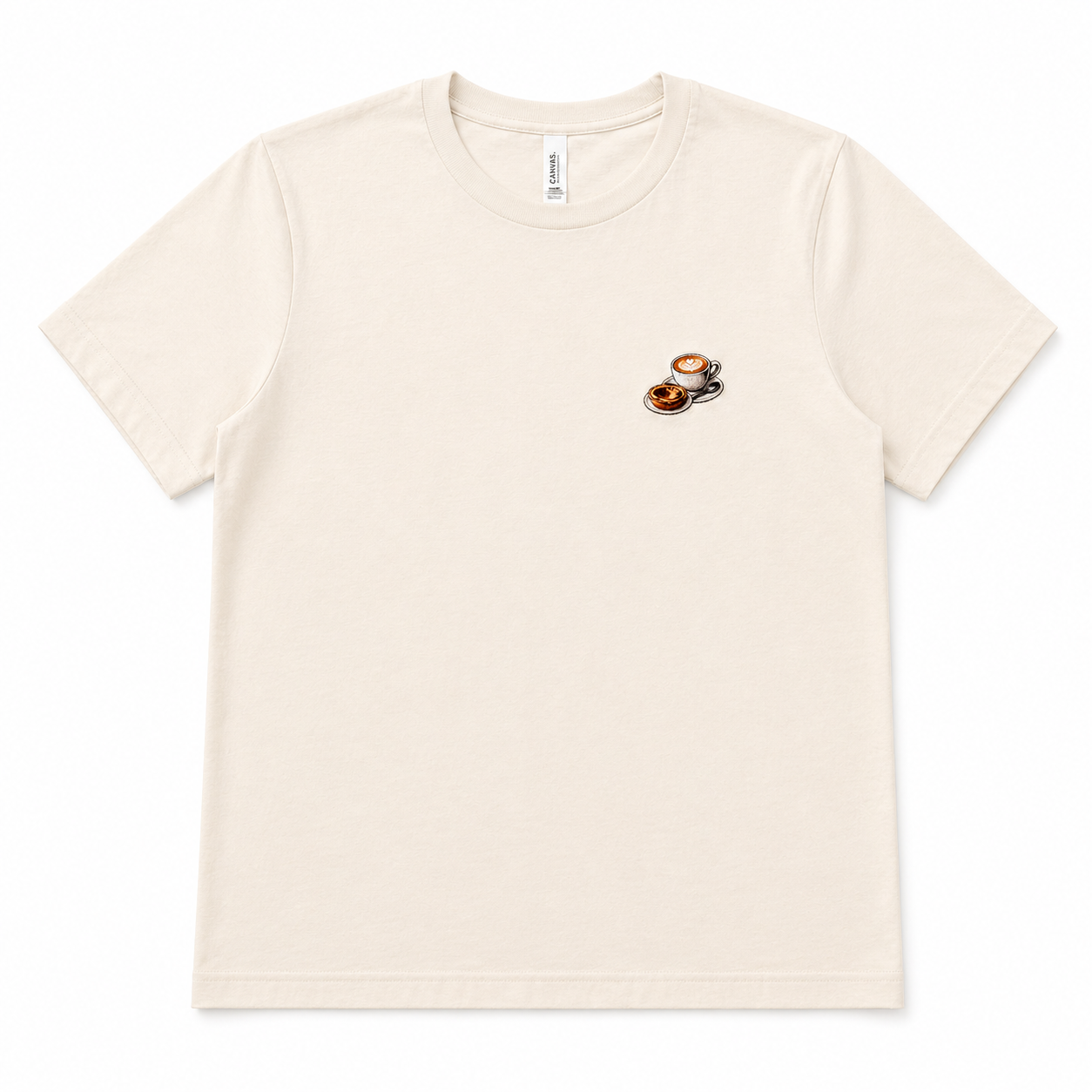 T-shirt 'Koffie & pastel'
