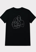 T-shirt met lijntekening