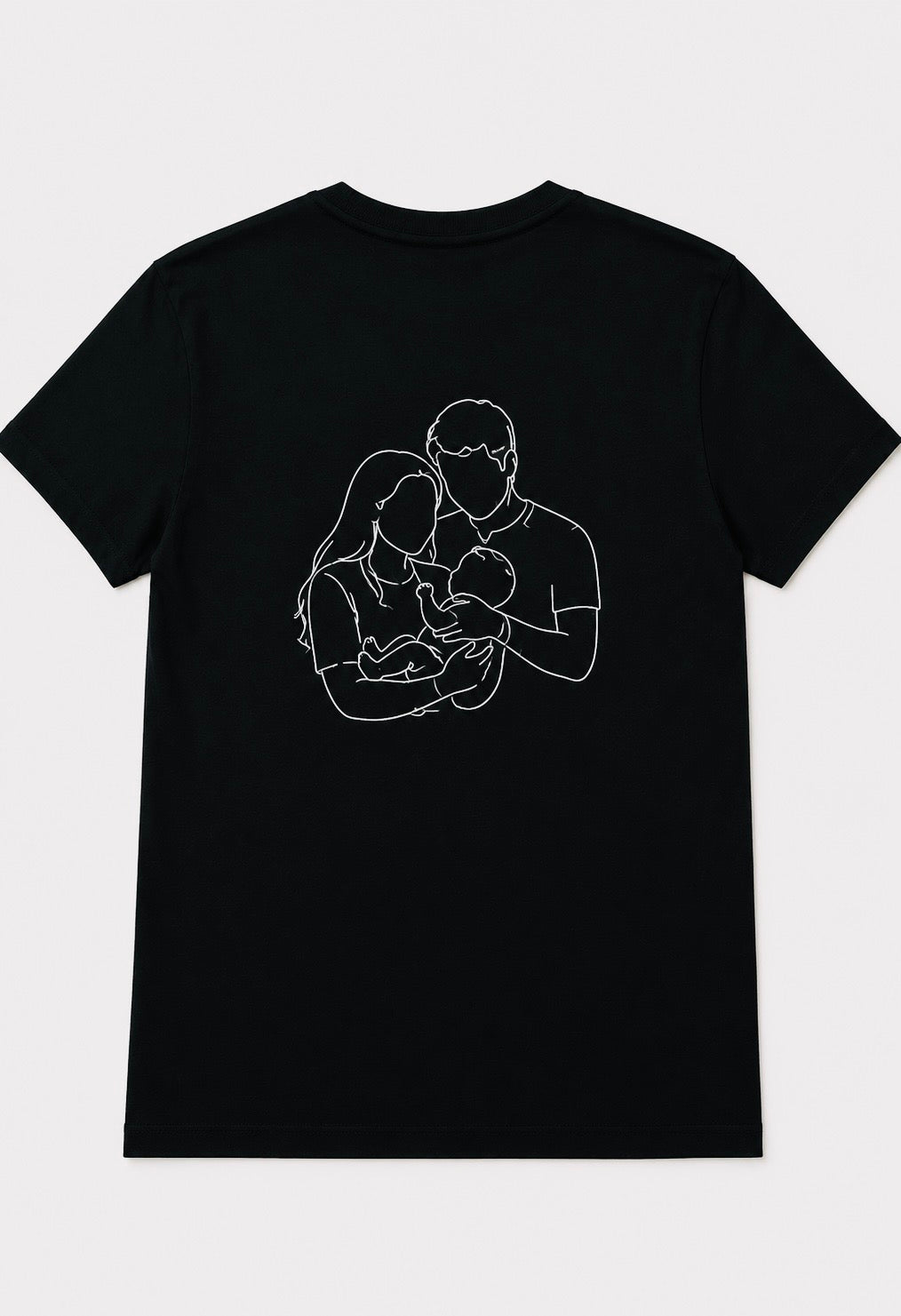 T-shirt met lijntekening