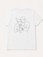 T-shirt met lijntekening