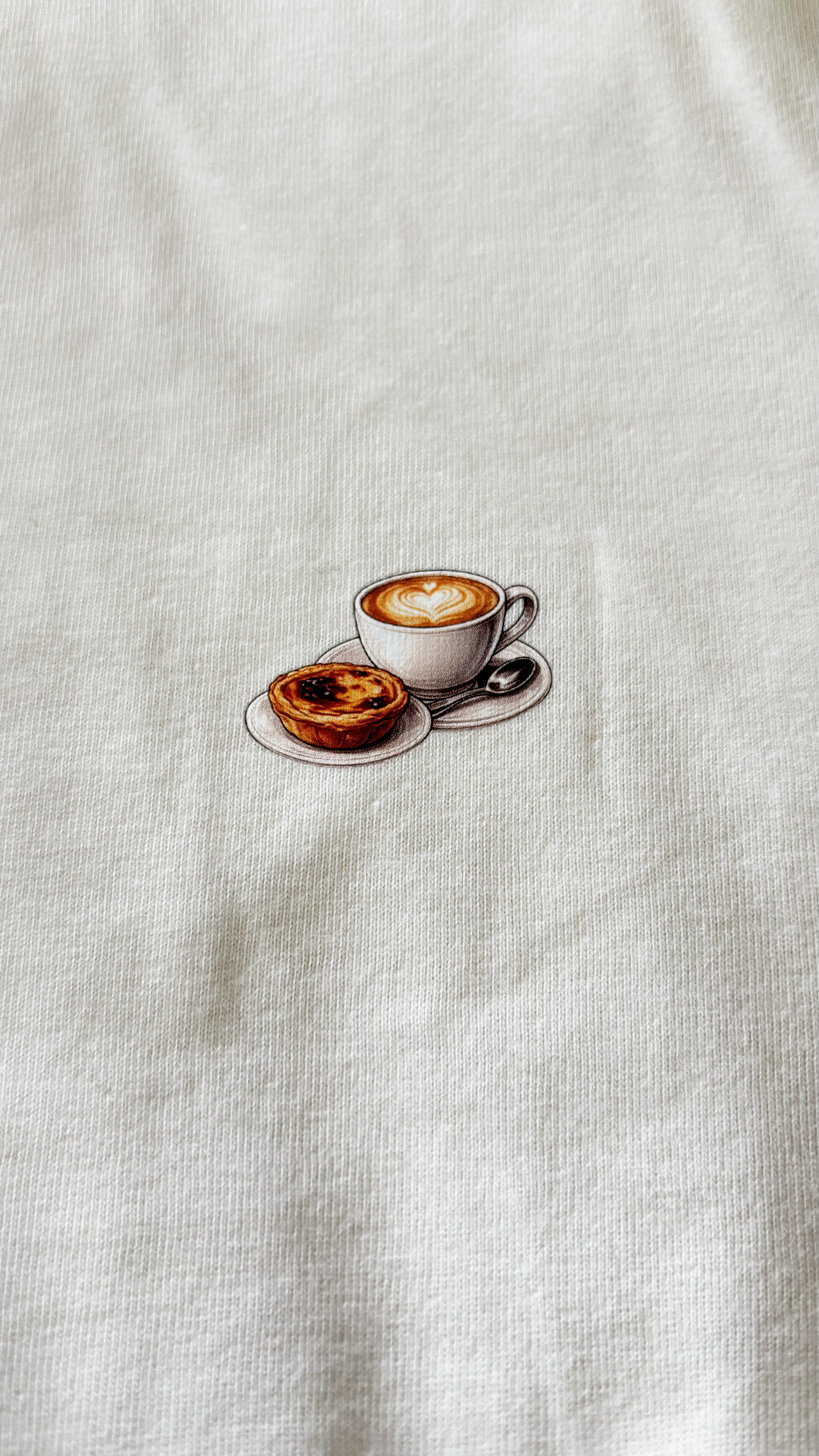 T-shirt 'Koffie & pastel'