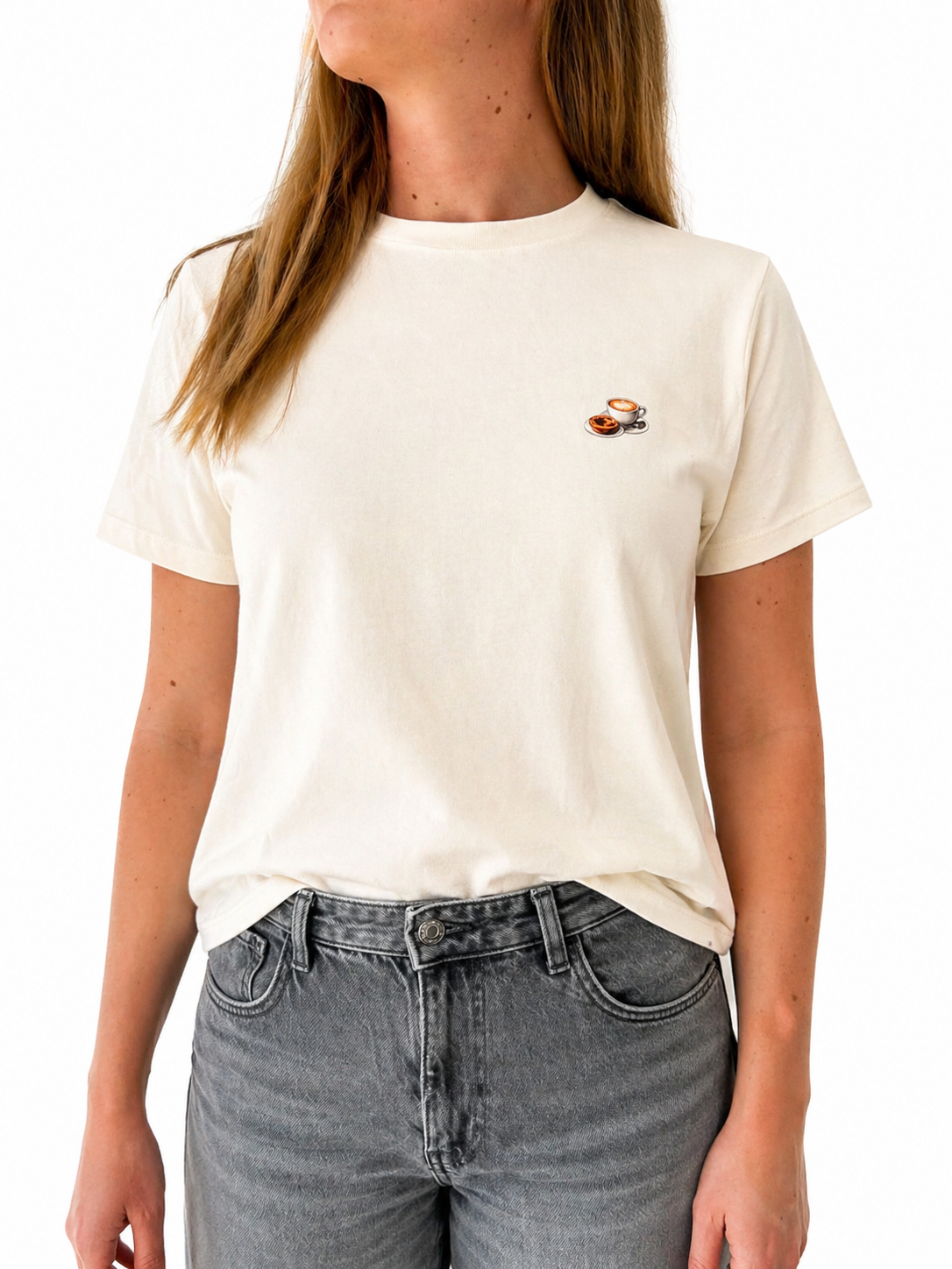 T-shirt 'Koffie & pastel'
